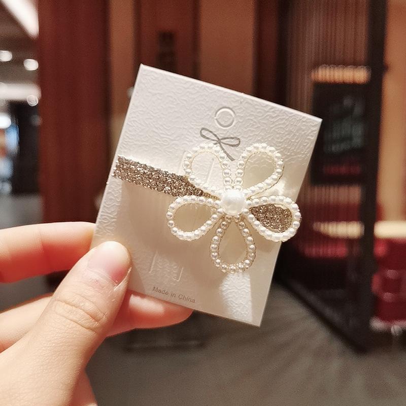 

Милі шпильки для волосся зі стразами для дівчаток, перлинні кришталеві затискачі-качки, жіночі шпильки для хвостика, модні заколки для волосся, аксесуари для волосся Size fits all