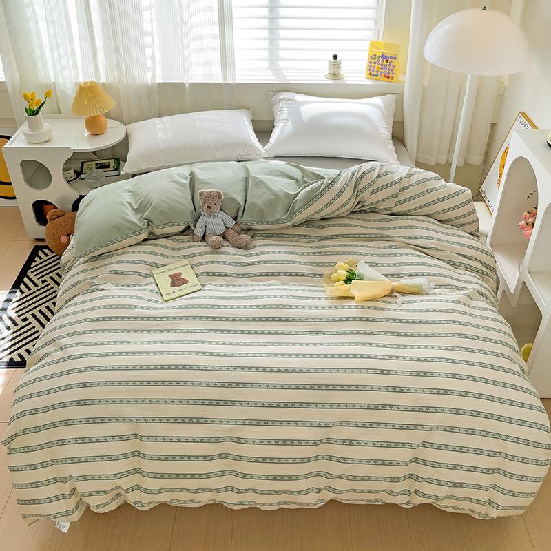 1Pc Pastoral Floral Duvet Cover Colorful Flowers 100% Cotton Skin-friendly Breathable Comforter Cover for Kids Teens Adults