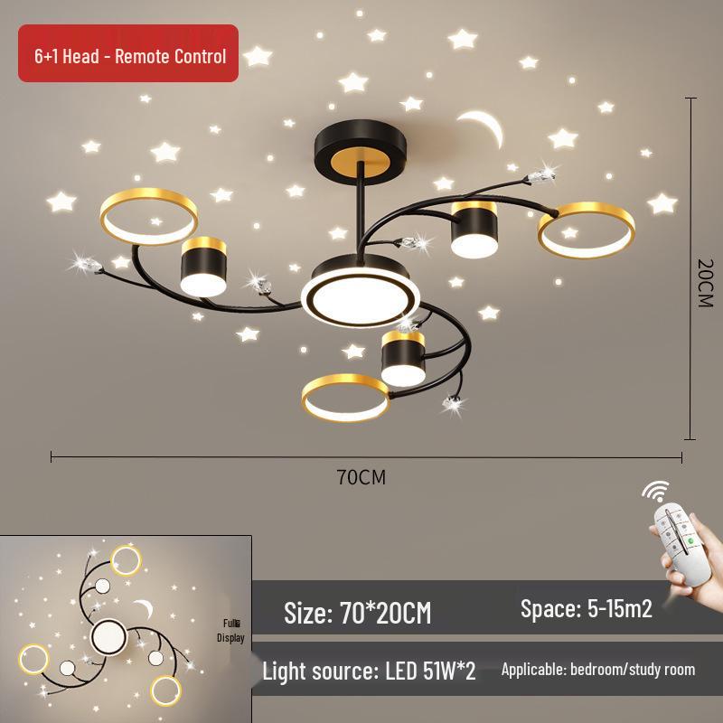Modern Starry Sky Chandelier: Stylish Ceiling Light for Living Rooms, Bedrooms & Cafes