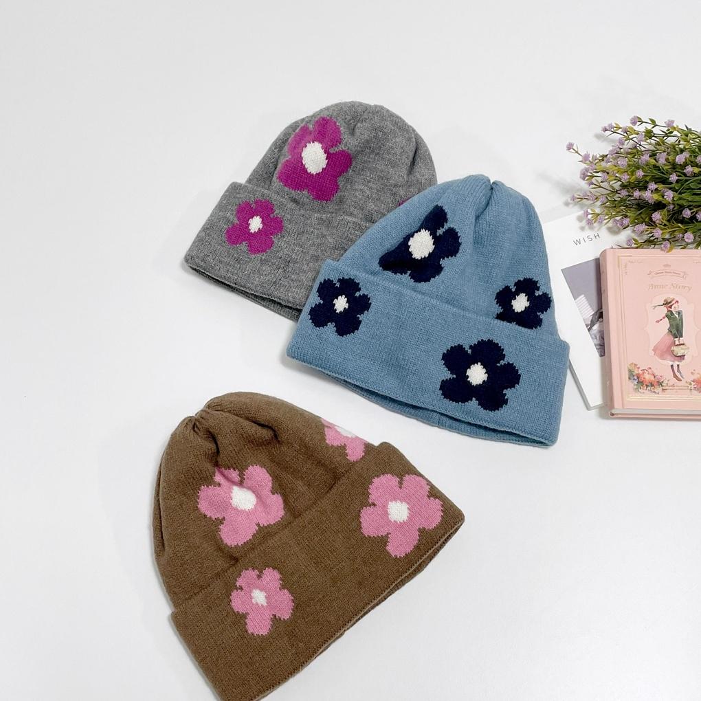 Dicke Alltags-Blumenmütze für Damen und Herren