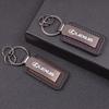 1Pcs Leather Car Keychain Pendant Key Buckle Alloy Keyring For Lexus F-SPORT ES RX NX LS UX LM LX GX LC RZ IS CT GS RC HS SC TX ZJ3