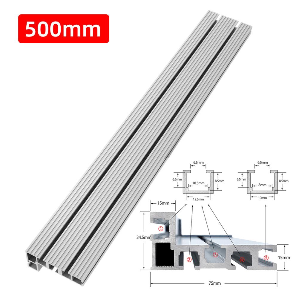 

75 Type Miter Track Aluminium Miter Track Fences Long Durability Strong Strength Wear Resistance Weather Resistance