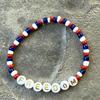 Freedom Bracelets Beaded Memorial Wristband Elastic Turning Point Patriotic Bracelets for Men Women Kids Commemorative Events