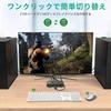 KVM Switch with HDMI 4K@60Hz support and USB 2.0 Switch, for 1 Monitor/2 PCs, Shares Keyboard, Mouse, and Printer, USB Switcher, Switches between 2 PC