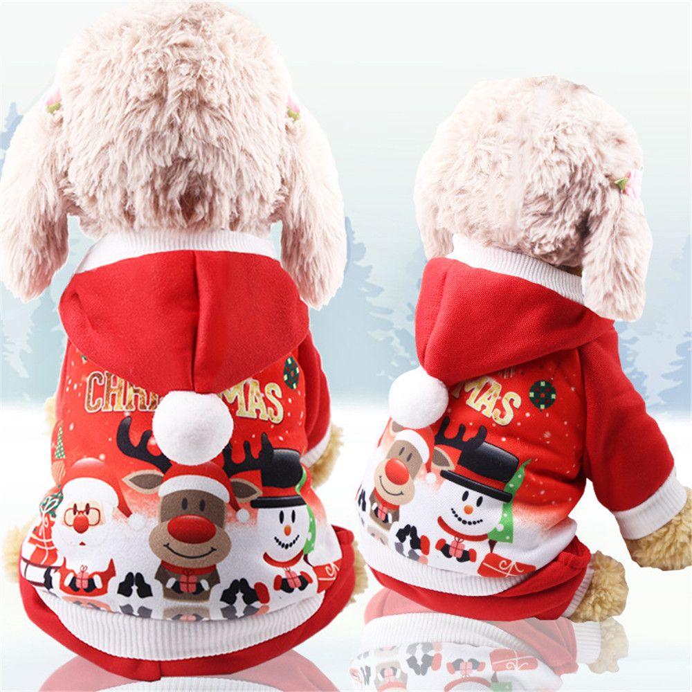 Winter Santa Claus Small Dogs Dog Jacket Christmas Dog Clothes Pet Clothing Puppy Coat