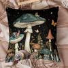 1pc Dreamy Forest Mushroom Starry Sky Pillowcase - Made of Soft And Comfortable Polyester Short Plush Fabric, Single-Sided Print, 44.96*44.96 Cm, Mach