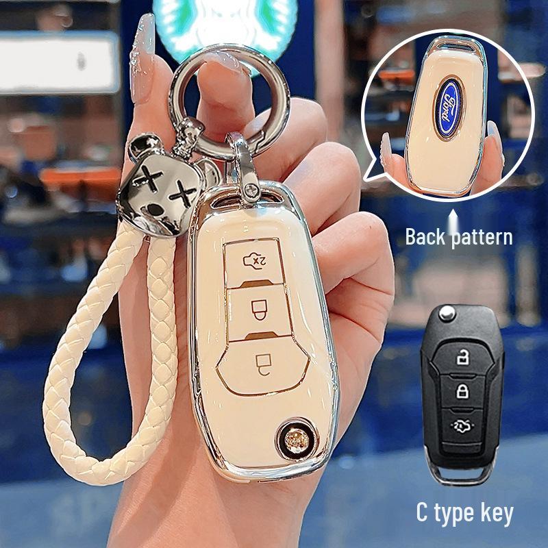 Ford Key Cover for Focus, Mondeo, Edge, Escort, Taurus, EcoSport, Mustang