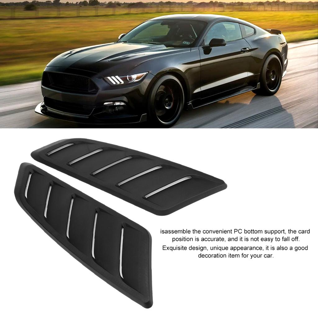 Car Auto Modification Hood Bonnet Vent Cover Fit for   2015-2017 Bonnet Air Vent Hood Air Vent Bonnet Vent Cover