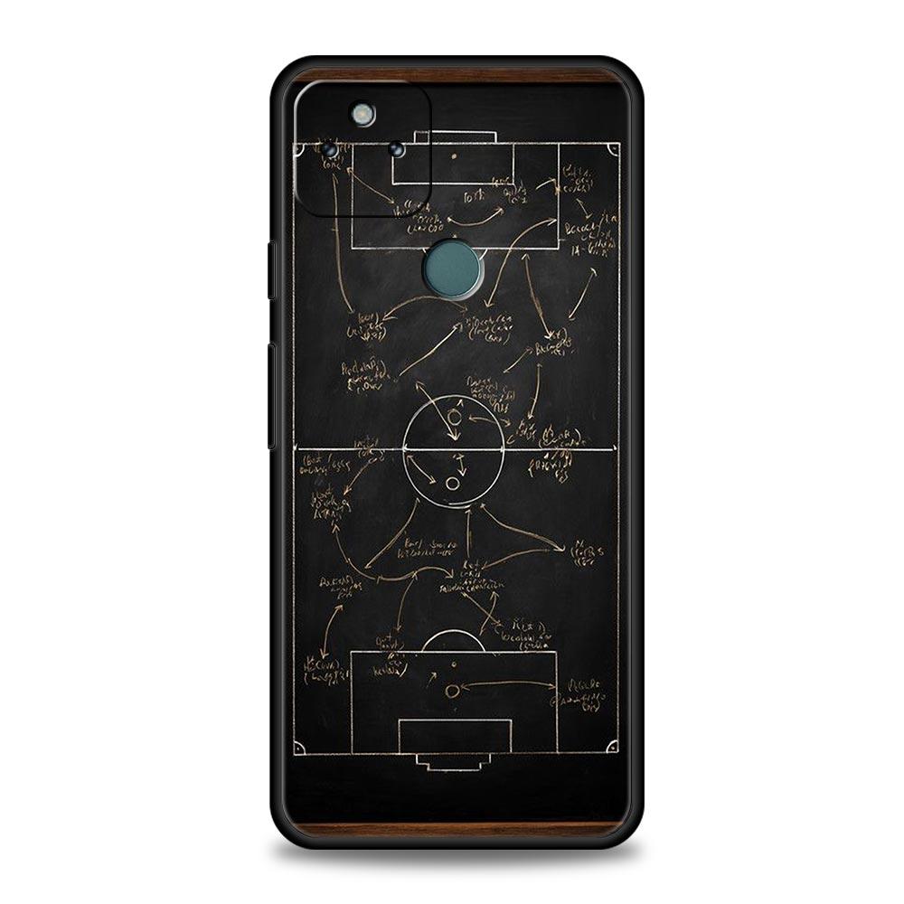 Football Basketball Tactical Board Phone Case Cover for Google Pixel 10 9 8 7 6 9A 8A 7A 6A Pro Shockproof Soft TPU 10 Pro XL