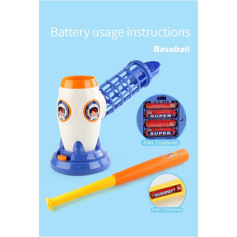 1PACK Children's Baseball Launcher Toy Set Indoor Sports Outdoor Sports Leisure Toys Remote Control Electric Tee