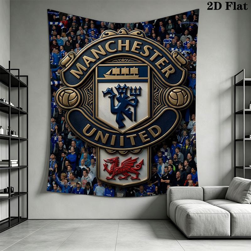 Manchester Crest Artwork Threepiece Set 1 Duvet Cover 2 Pillowcase Without Core Christmas Birthday Gift Duvet Cover And Pillowcase