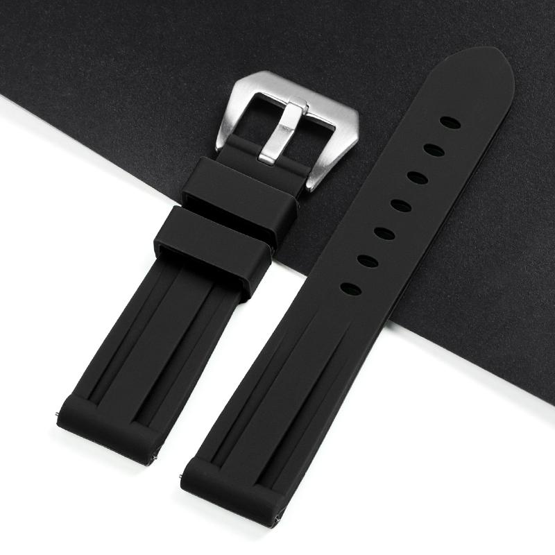 Rubber Bracelet for Panerai 20mm 22mm 24mm 26mm Universal Silicone WatchBand Strap for Omega for Casio Sport Men Women Wristband