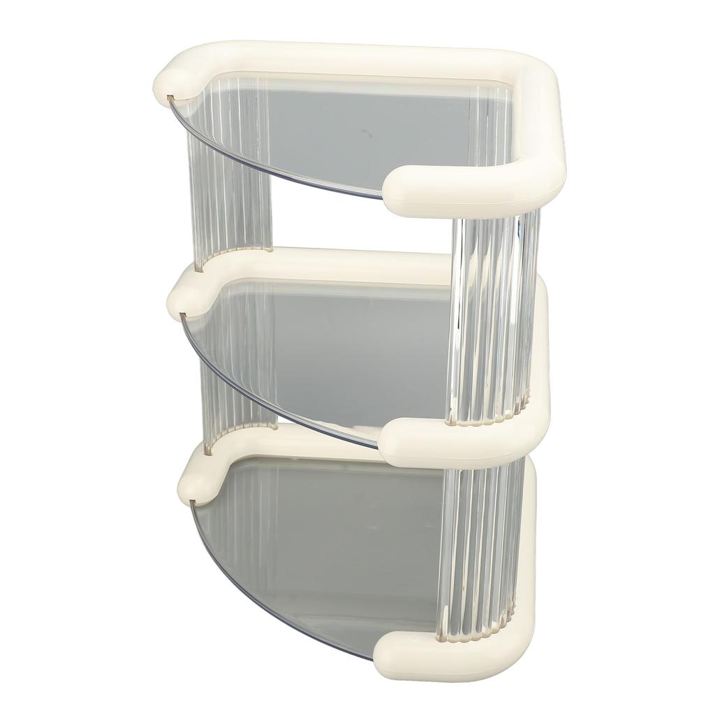 Desktop Corner Stand Multipurpose Simple Stylish Large Capacity 3 Tiers Corner Storage   for Bathroom Kitchen  