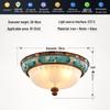 European Retro Dimmable LED Ceiling Light for Hallway, Balcony, or Bedroom