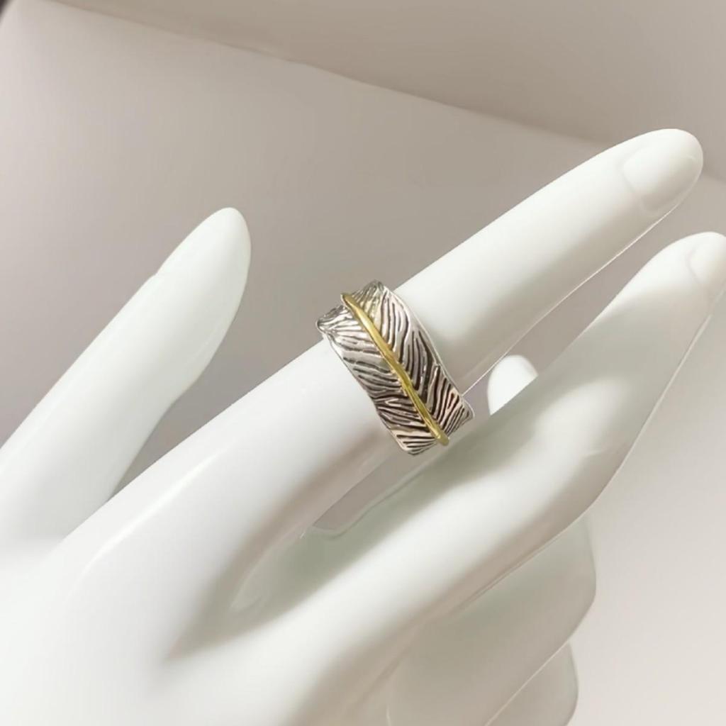 Retro Feather Takahashi Goro Men's Adjustable Hip Hop Ring