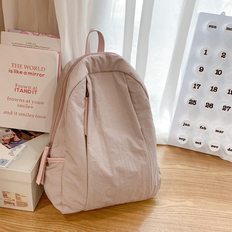 Lightweight And Versatile Backpack, Premium Sense Niche Korean Large-Capacity Waterproof Outdoor Breathable Nylon Bag
