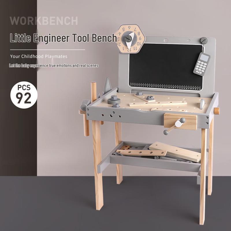 Brangdy Kids Wooden Workbench & Tool Kit