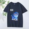 Cute Demon Cat Kpop Demon Hunter Classic Anime T Shirt 2025 Men's Women Oversized Cotton Short Sleeve Summer Printed Unisex Tee