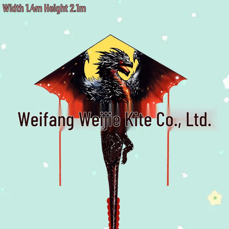 Weifang Pterodactyl Cartoon Kite for Kids - Easy to Fly in Light Breeze, Free Shipping