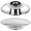 1Pcs Push Button Waste Sink Plug Silver Alloy Drain Stopper 66mm Click Clack Basin PopUp Cap Replacement Part for Bathroom Sink