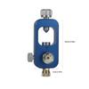 Scubas Diving Tanks Refill Adapter With Gauge and Hose Aluminum Alloys Diving Oxygen Cylinder Refill Adapter Enduring