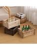 1pcs Wooden Storage Box Solid Wood Multi-Purpose Container For Sundries Cosmetics Home Office Laundry Organizer Eco-Friendly