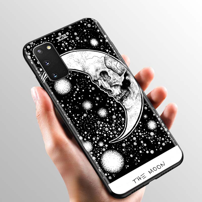 Case For Samsung Galaxy Note 10 Lite Plus 20 Ultra 8 9 S20 FE S21 S10 Soft Silicone Phone Cover Funda Witches Moon Tarot Shell