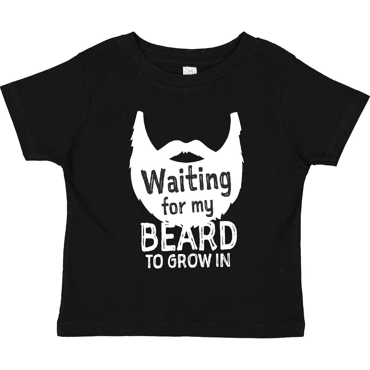 Inktastic Waiting For My Beard To Grow In Toddler T-Shirt  Beards Tattoos Up 140