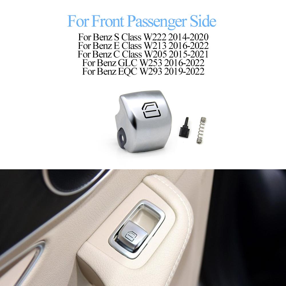 Car Front Rear Window Switch Repair Button Caps Key Cover Trim For Mercedes Benz E S Class W213 W222 E300 E350 S320 S350 S450