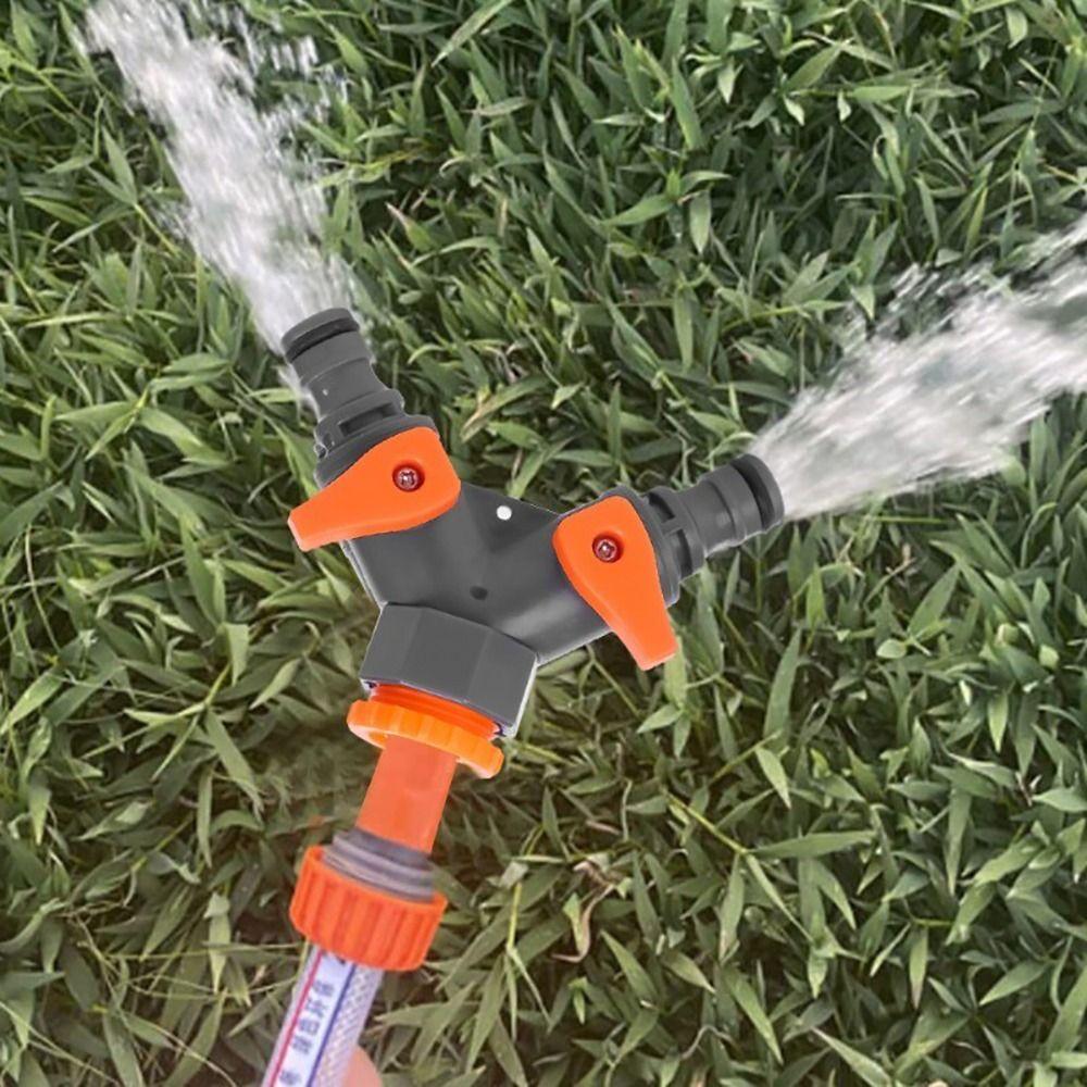 1Pcs Water Splitter Tee Connector Pipe Fittings Y-Type Irrigation Valve New Faucet Hose Tap