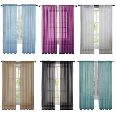 1/2pcs Translucent Curtains Tulle Curtains Home Window Decoration 100*200cm