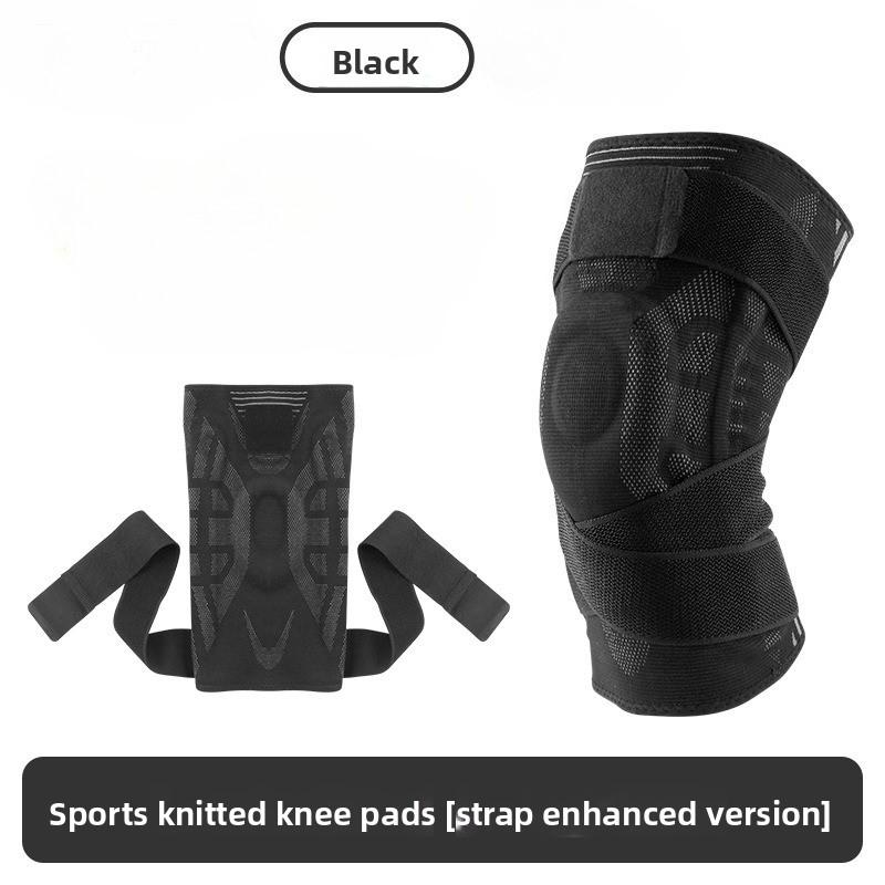 Knee Brace Adjustable Strap Silicone Pad Knee Support for Men Women Running Basketball Squat Arthritis Pain Relief Compression Knee Pad M L XL