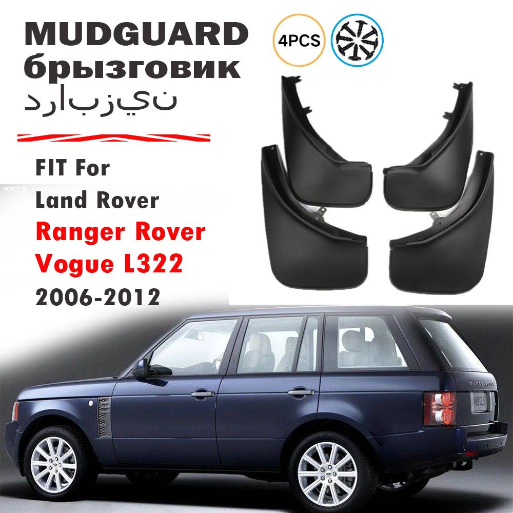FOR Land Rover Range Rover Vogue L322 Mud Flap Splash Guard Mudguard Fender Mud Flaps Accessories 4pcs 2006 2007 2008 2009 2010 Rover Vogue L322
