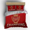 Arsenal Campioni Set Biancheria da Letto Biancheria Copripiumino Set Copripiumino Federe Decorazioni per la Casa (1 * Copripiumino 2 * Federe, senza piumino)