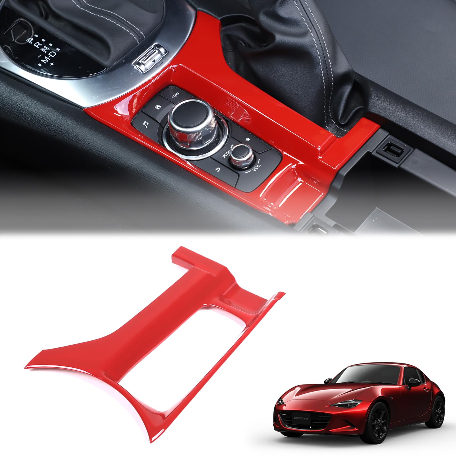 

Панель кнопок центральной консоли Hcilloend для нового Mazda Roadster RF серии ND, крышка кнопок центральной консоли, управление, простой декоративный элемент, кастомный интерьер