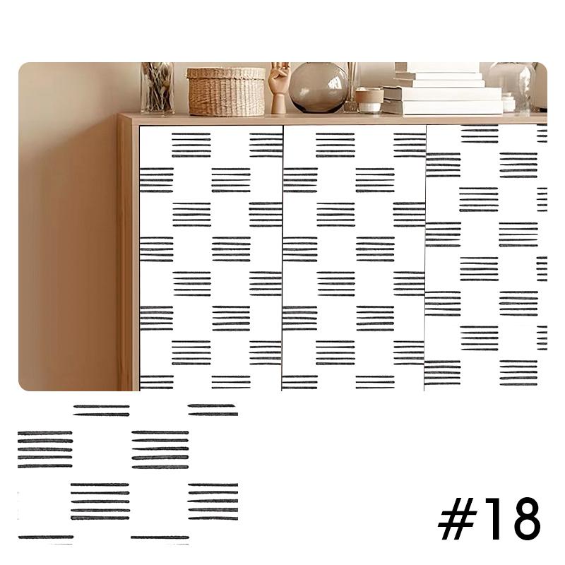 PVC Waterproof Self Adhesive Wallpaper For Wardrobe Cupboard Door Decor Vinyl Refurbishment Decals Cabinet Furniture Stickers