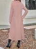 European-American Slimming Double-Breasted Mid-Length Wool Coat with Cinched Waist and Lapel 2025