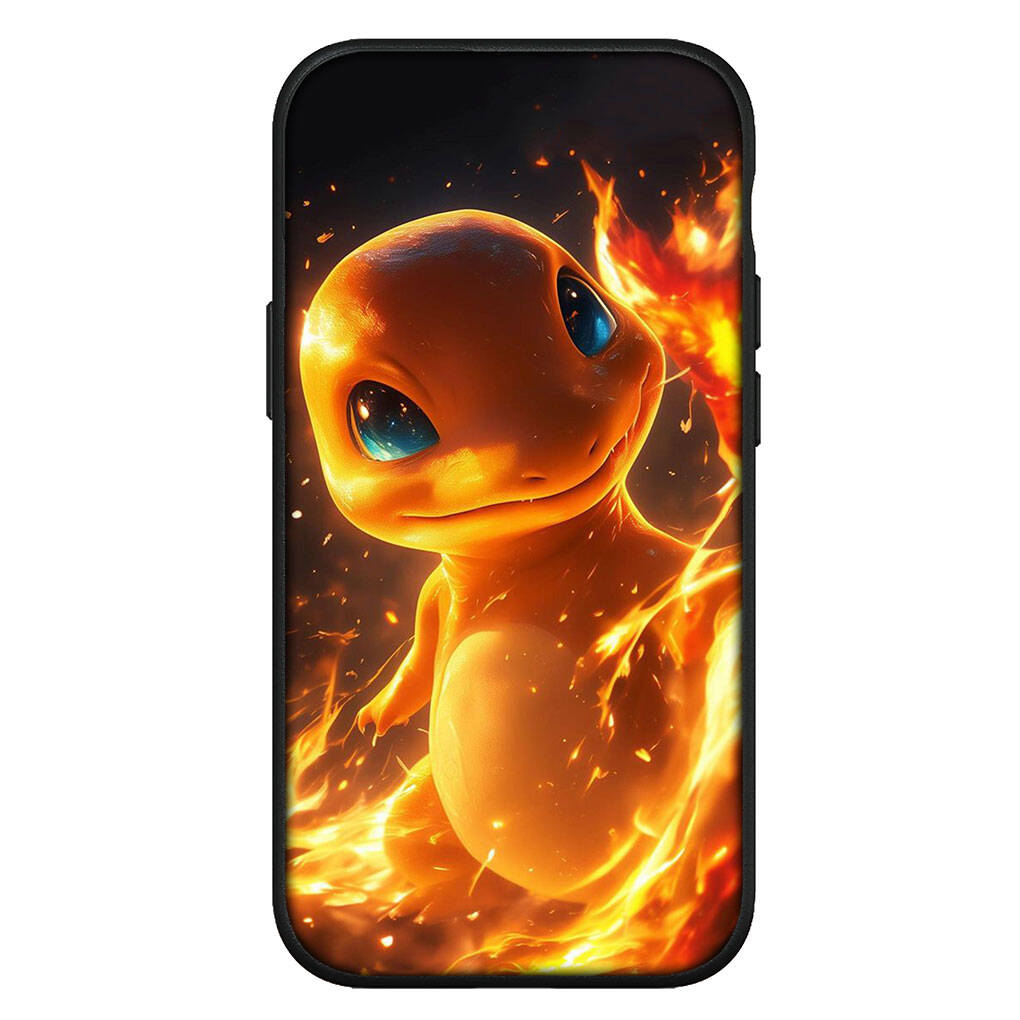 Cover for iPhone 17 16 15 Xiaomi Poco Redmi Note 14 13 12 11 Pro Max X 9 16e Samsung Galaxy S25 S24 S23 OPPO Huawei Comics Charmander Phone Case