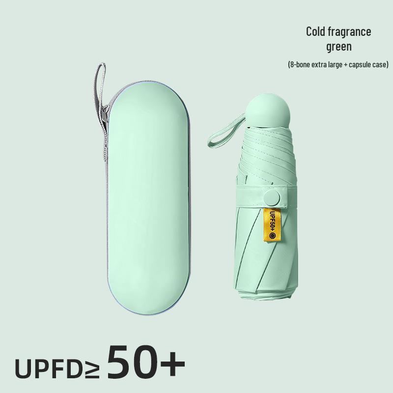Compact UV Protection Dual-Use Mini Umbrella for Sun and Rain