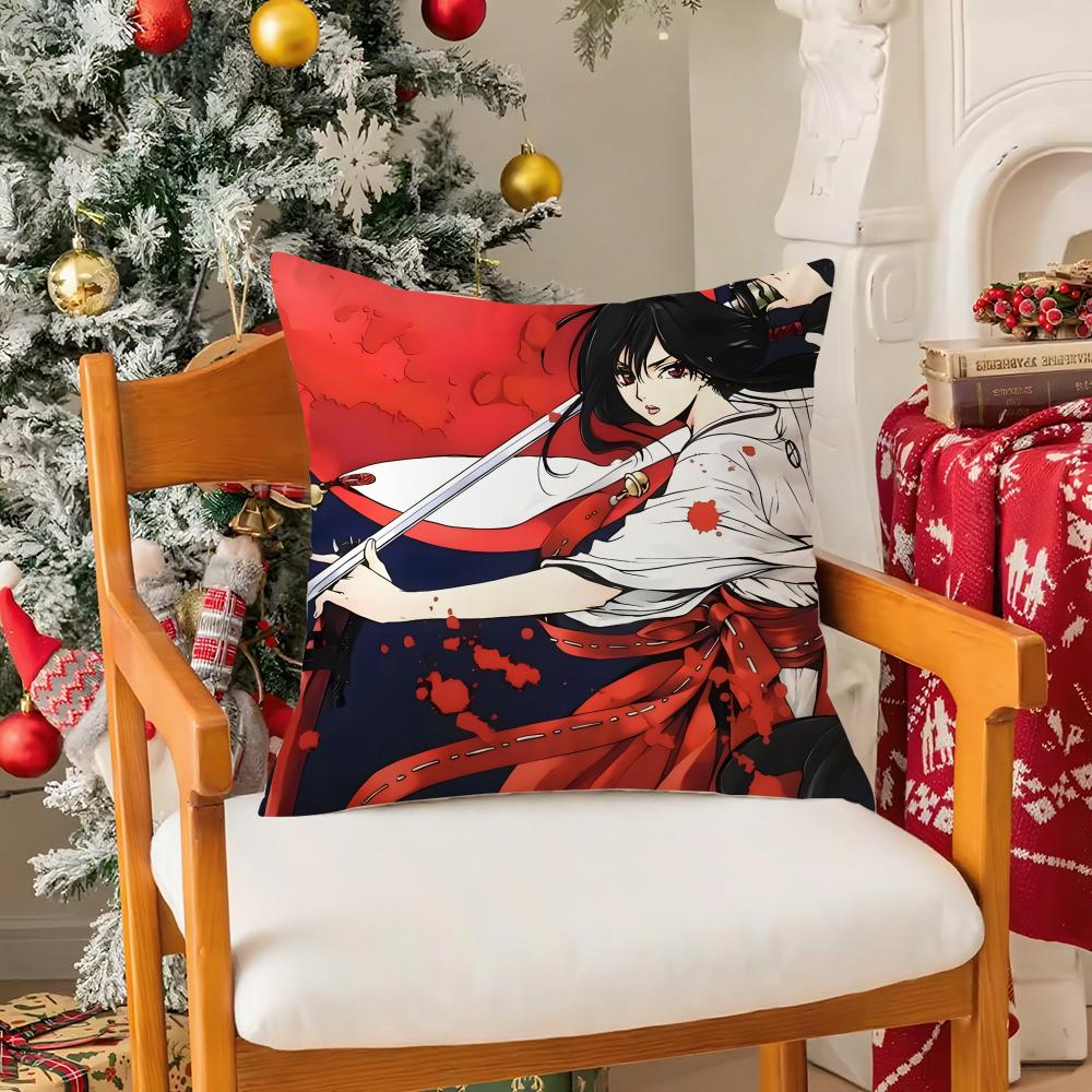 Blood-C Teuta Pillow Case Silky Elegant Comfort Sofa Bed Invisible Zipper 30cmx30cm