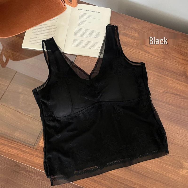 

Роскошное французское кружевное белье с V-образным вырезом, с нагрудными вкладышами и подвязками XL (140-180 lbs) чёрный