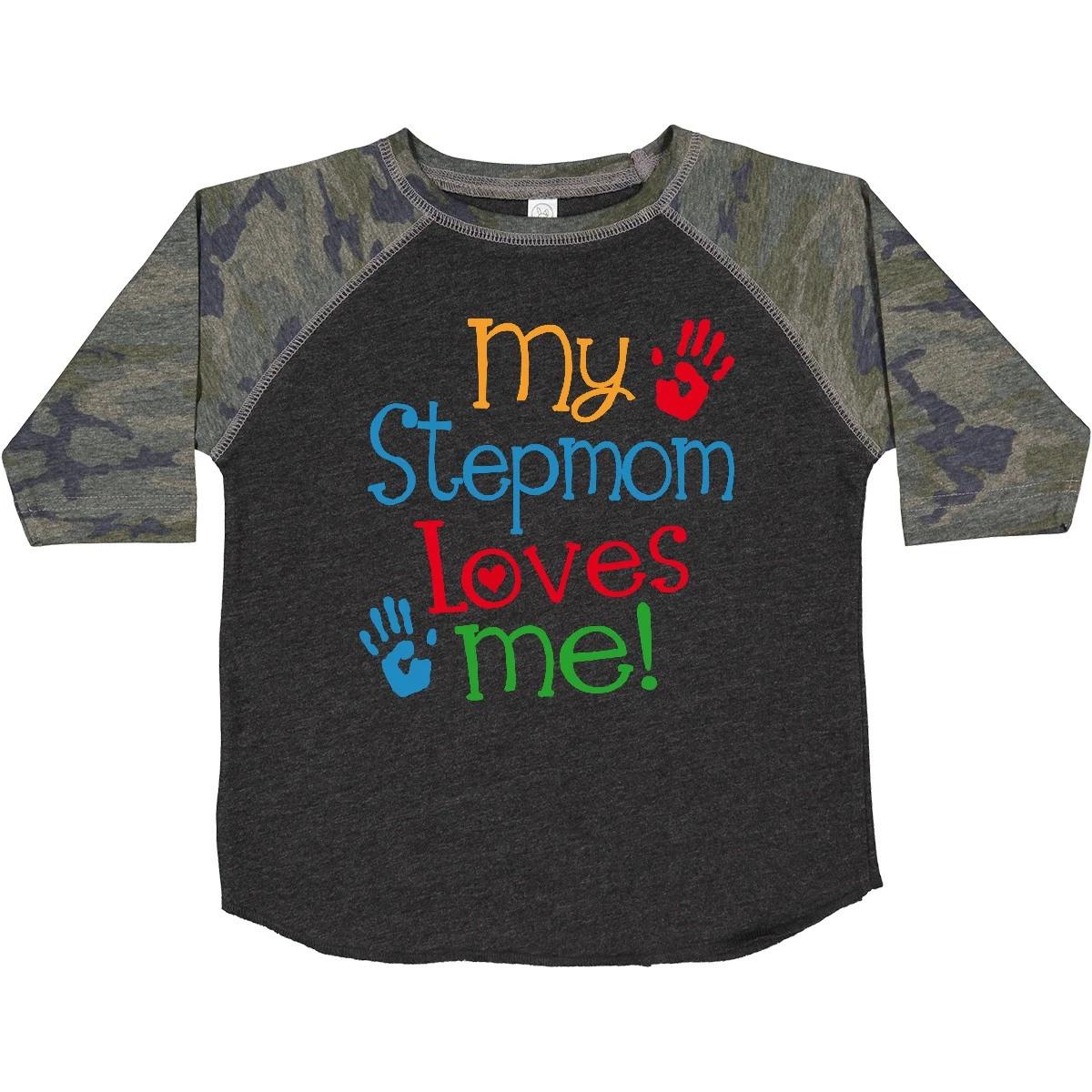 Inktastic My Stepmom Loves Me Outfit Toddler T-Shirt Childs Stepchild Stepson 160