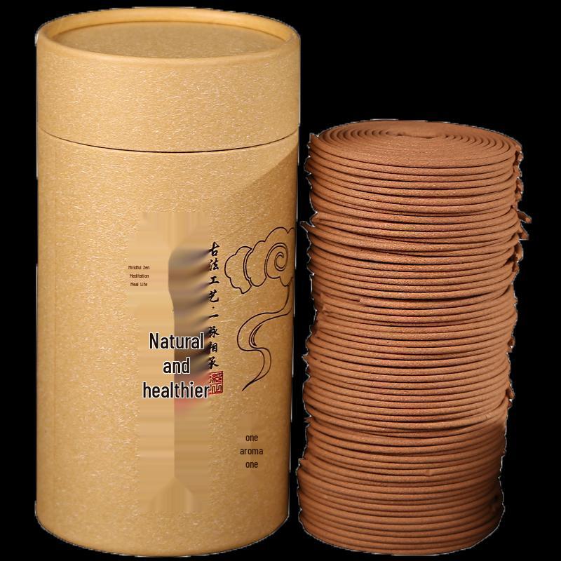 Agarwood Coil & Laoshan Sandalwood Incense Burner for Home, Bathroom, Aromatherapy, and Deodorizing with Mugwort Incense for Buddha Offerings