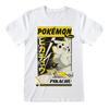 POKEMON Unisex Voksen Pikachu Katakana T-skjorte