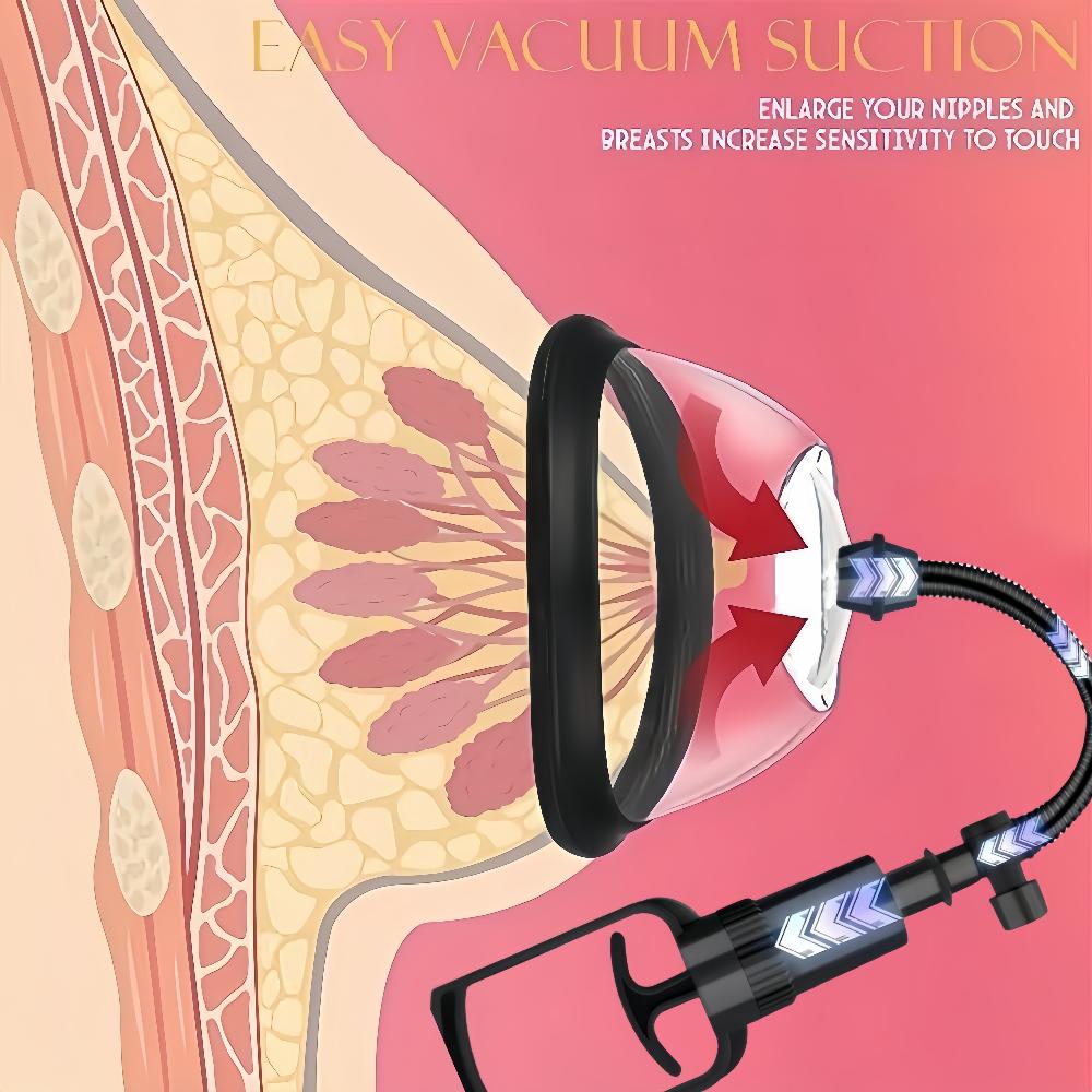Manuální vaginální pumpa Klitorisová přísavka Masážní přístroj na ženská prsa Stimulátor bradavek Vakuová pumpa na zvětšení Ženský masturbátor