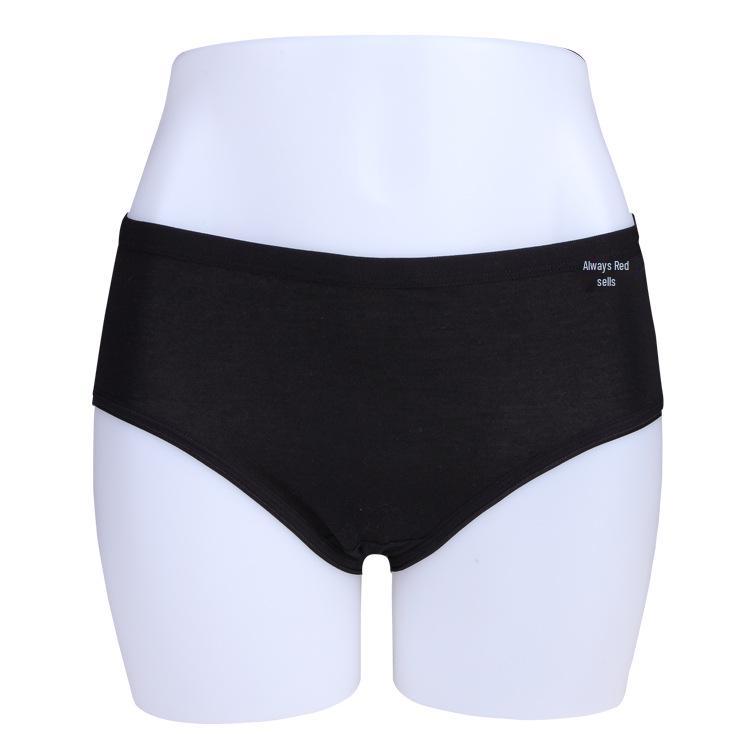 Damen Übergröße Ganzbaumwolle Mittelhohe Taille Atmungsaktive Slips - Einfarbig und Bequem