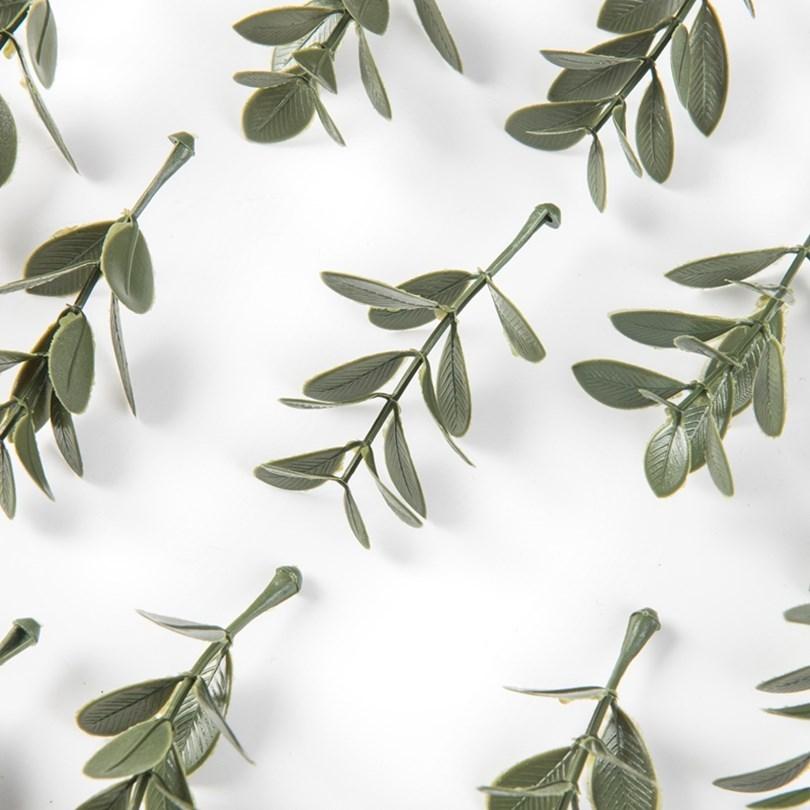 50Pcs Artificial Plant Leaves Christmas Party Home Wedding Background Wall Decoration Accessories Diy Cake Candy Box Scrapbook