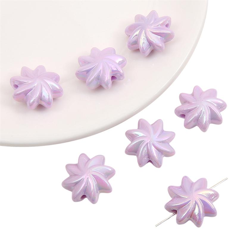 

Акриловые бусины «Вихрь печенья» Подвески Бусины для DIY Браслет Ожерелье Изготовление ювелирных изделий фиолетовый