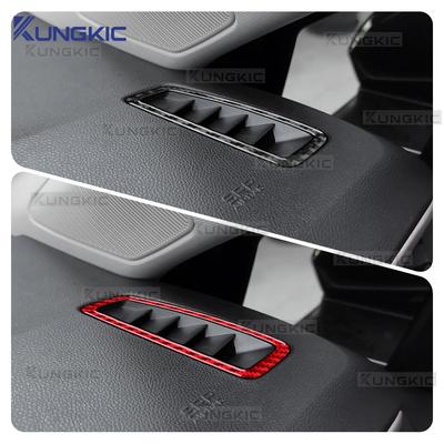 For Renault Clio 5 MK5 2020 2021 2022 2023 2024 2025 Real Soft Carbon Fiber Sticker LHD RHD Car Air Outlet Side of Instrument