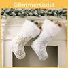 Soft And Cozy Plush Christmas Socks With Beautiful Snowflakes For Gift Bags